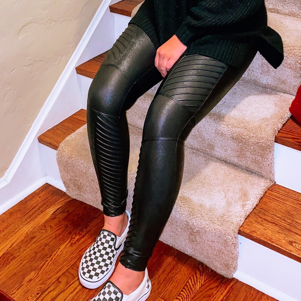 moto style spanx leggings